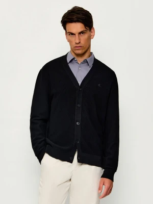 Calvin Klein Kardigan | Regular Fit czarny