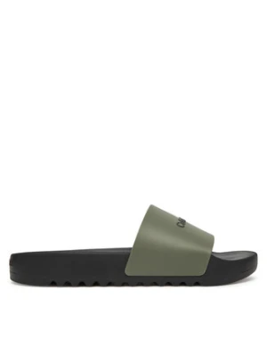 Calvin Klein Klapki Chunky Pool Slide Rub HM0HM01063 Zielony