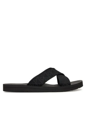 Calvin Klein Klapki Ess Diecut Xcross Wb Aop HM0HM02093 Czarny