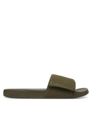 Calvin Klein Klapki Ess Slide Adj Monobrand Cv HM0HM02115 Zielony