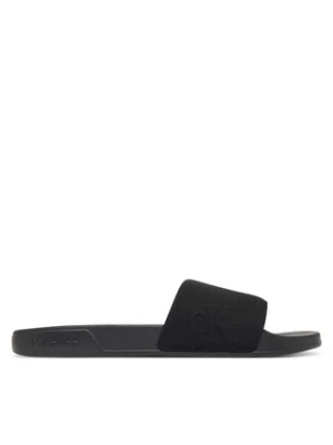 Calvin Klein Klapki Ess Slide Hf Side Logo Cv HM0HM02227 Czarny