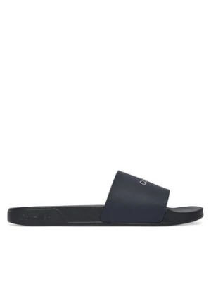 Calvin Klein Klapki Ess Slide Monobrand Cv HM0HM02107 Granatowy