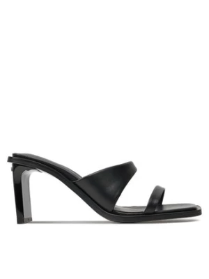 Calvin Klein Klapki Heel Slide 70 Lth HW0HW02072 Czarny