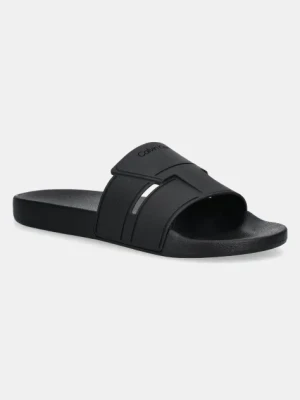 Calvin Klein klapki POOL SLIDE DOUBLE T męskie kolor czarny HM0HM01752