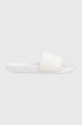 Calvin Klein klapki POOL SLIDE - MONO damskie kolor biały HW0HW01624