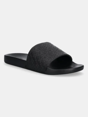 Calvin Klein klapki POOL SLIDE MONO męskie kolor czarny HM0HM01968