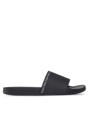 Calvin Klein Klapki Pool Slide Rubber HM0HM00981 Czarny