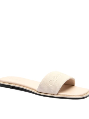 Calvin Klein Klapki | z dodatkiem skóry beżowy