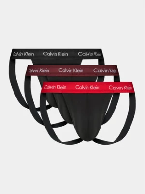 Calvin Klein Komplet 3 par slipów Jock Strap Jock Strap 3Pk 000NB3054A Czarny