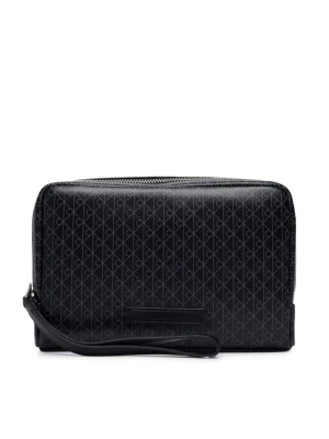 Calvin Klein Kosmetyczka Emblem Aop Coated Pouch W / Handl LV04D1240G Czarny