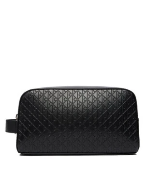 Calvin Klein Kosmetyczka Embossed Emblem Washbag LV04D1146G Czarny