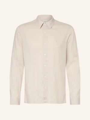 Calvin Klein Koszula Classic Fit Z Lnem beige