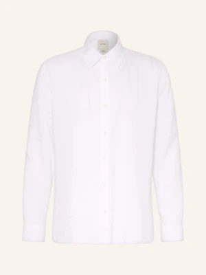 Calvin Klein Koszula Classic Fit Z Lnem weiss