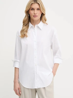 Zdjęcie produktu Calvin Klein koszula damska kolor biały relaxed z kołnierzykiem klasycznym LV044B160G
