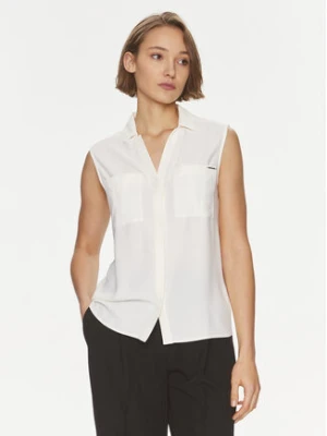 Calvin Klein Koszula K20K207031 Écru Regular Fit
