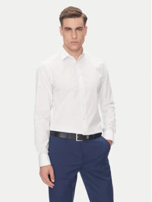 Calvin Klein Koszula LV019EU029 Biały Slim Fit