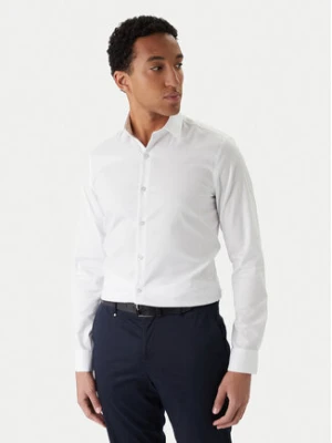 Calvin Klein Koszula LV019EU053 Biały Slim Fit