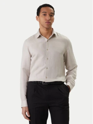 Calvin Klein Koszula LV019EU121 Beżowy Regular Fit