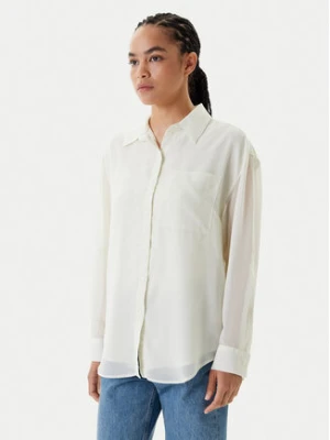 Calvin Klein Koszula LV044B902G Écru Regular Fit