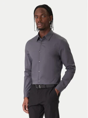 Calvin Klein Koszula LV04LB145G Szary Slim Fit