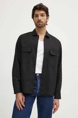 Calvin Klein koszula męska kolor czarny regular z kołnierzykiem klasycznym K10K112988