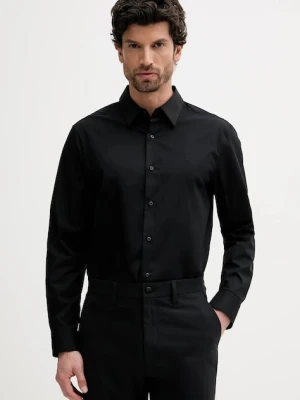 Calvin Klein koszula męska kolor czarny regular z kołnierzykiem klasycznym LV04LB148G