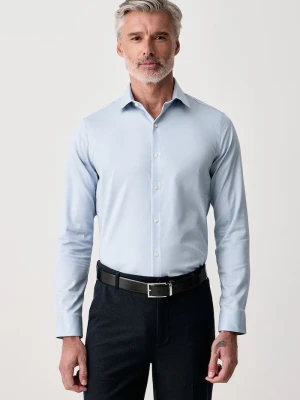 Calvin Klein koszula non-iron męska z bawełną niebieski
