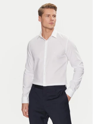 Calvin Klein Koszula Non Iron Tonal Strct Slim Shirt K10K113848 Biały Regular Fit