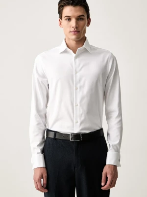 Calvin Klein koszula oxford męska bawełniana biały