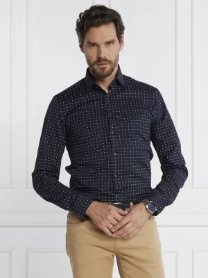 Calvin Klein Koszula POPLIN STRETCH PRINT SLIM SHIRT | Slim Fit