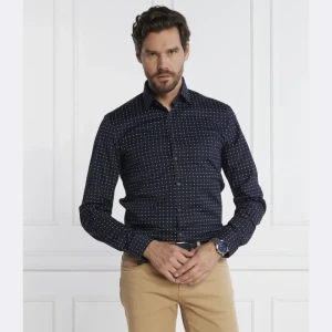 Calvin Klein Koszula POPLIN STRETCH PRINT SLIM SHIRT | Slim Fit