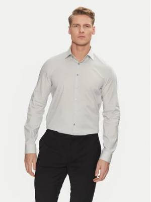 Calvin Klein Koszula Poplin Stretch Slim Shirt K10K108229 Szary Slim Fit