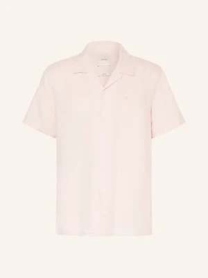 Calvin Klein Koszula Resortowa Classic Fit Z Lnem rosa