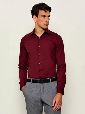 Calvin Klein Koszula | Slim Fit | stretch | easy care bordowy