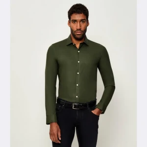 Calvin Klein Koszula | Slim Fit | z dodatkiem wełny