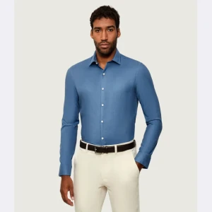 Calvin Klein Koszula | Slim Fit | z dodatkiem wełny
