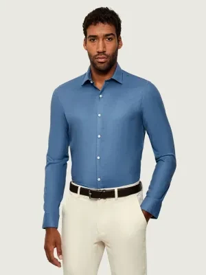 Calvin Klein Koszula | Slim Fit | z dodatkiem wełny