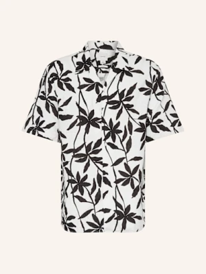 Calvin Klein Koszula Z Klapami Relaxed Fit Z Dodatkiem Lnu schwarz