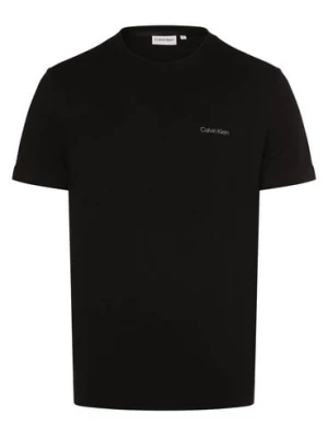 Calvin Klein Koszulka męska Mężczyźni Bawełna czarny nadruk,