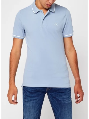 Calvin Klein Koszulka polo w kolorze błękitnym rozmiar: S