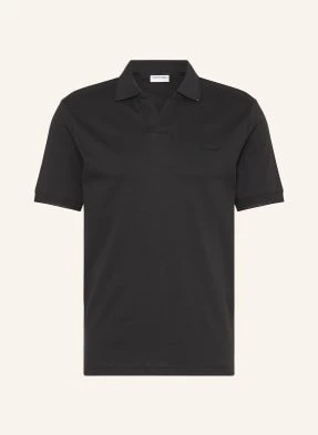 Calvin Klein Koszulka Polo Z Dżerseju schwarz