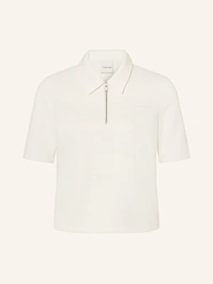 Calvin Klein Koszulka Polo Z Dżerseju weiss