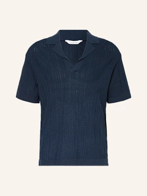 Calvin Klein Koszulka Polo Z Dzianiny blau