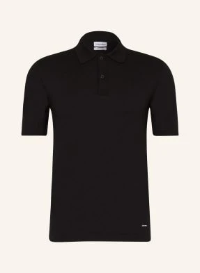 Calvin Klein Koszulka Polo Z Dzianiny schwarz