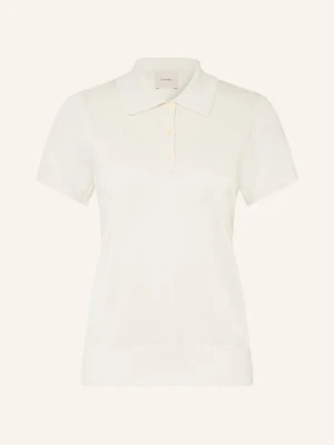 Calvin Klein Koszulka Polo Z Dzianiny weiss KREMOWY