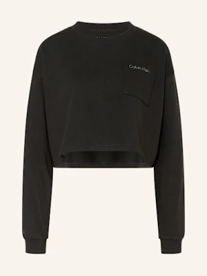 Calvin Klein Koszulka Rekreacyjna Logo Cotton Jersey schwarz CZARNY