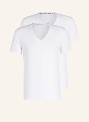 Calvin Klein Koszulka Rekreacyjna Modern Cotton, 2 Szt. weiss