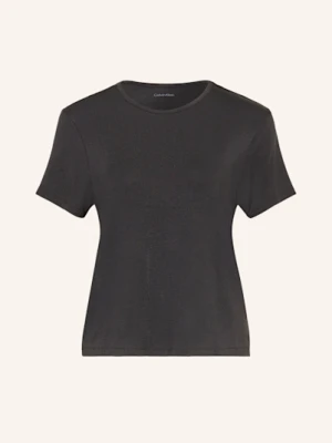 Calvin Klein Koszulka Rekreacyjna Relaxed schwarz