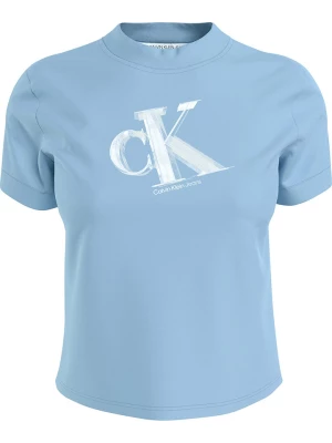 Calvin Klein Koszulka w kolorze błękitnym rozmiar: XS