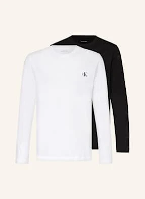 Calvin Klein Koszulka Z Długim Rękawem 2 Szt. schwarz